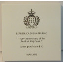 2012 - 10 euro 100° Anniversario della nascita di Aligi Sassu Argento Fondo Specchio